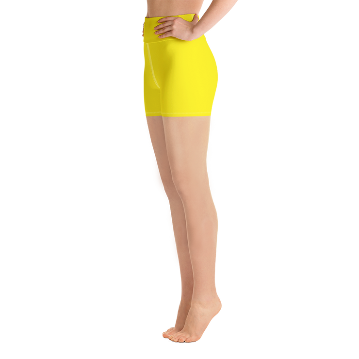 Yellow Yoga Shorts