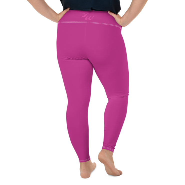 Magenta Plus Size Leggings