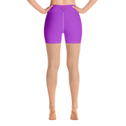 Neon Purple Yoga Shorts