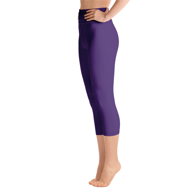 Purple Capri Yoga Pants