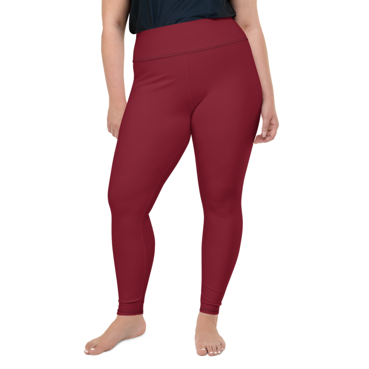 Red Wine Plus Size Leggings