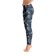 Blue Camo Pixel Leggings