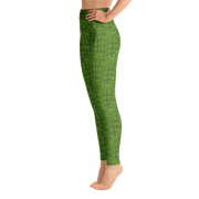 Green Bouclé Yoga Pants