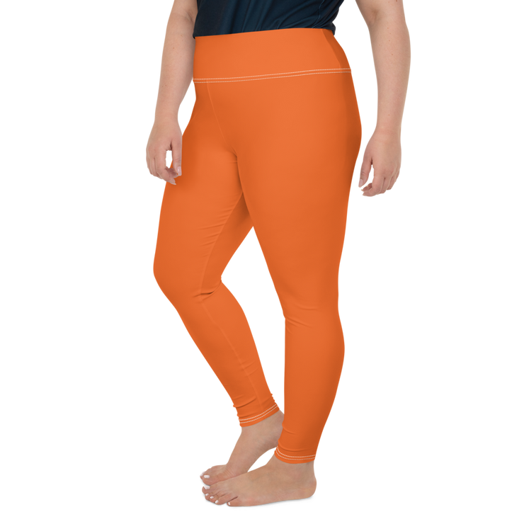 Orange Plus Size Leggings