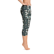 Rainforest Snakeskin Capri Leggings