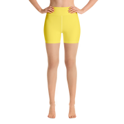 Maize Yellow Yoga Shorts