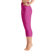 Fuschia Capri Yoga Pants