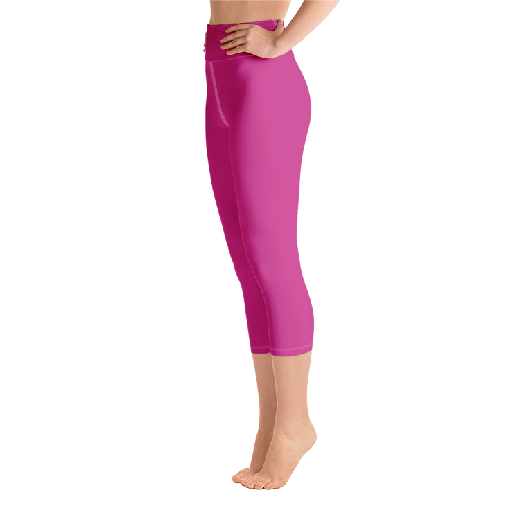 Fuschia Capri Yoga Pants