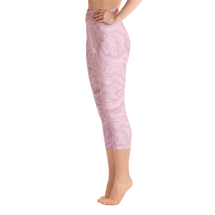 Cherry Cream Capri Yoga Pants