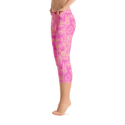 Lemon Berry Swirl Capri Leggings