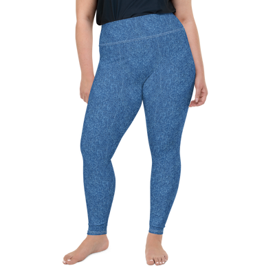 Blue Denim Jean 243 Plus Size Leggings