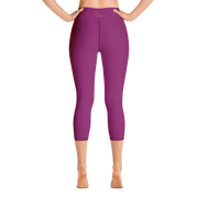 Raspberry Capri Yoga Pants