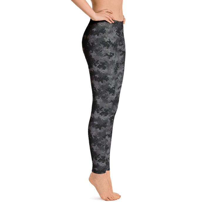 Black Camo Pixel Leggings