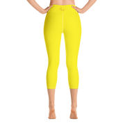 Yellow Capri Yoga Pants