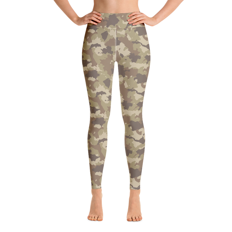 Brown Camo Yoga Pants