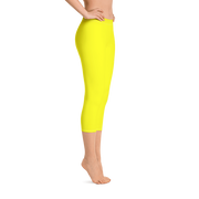 Neon Yellow Capri Leggings