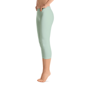 Pastel Green Capri Leggings