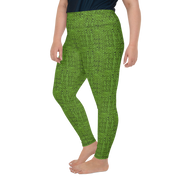 Green Bouclé Plus Size Leggings