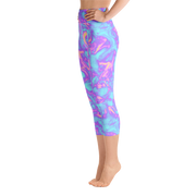 Bubble Gum Blaze Capri Yoga Pants