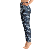 Blue Camo Yoga Pants