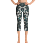 Rainforest Snakeskin Capri Yoga Pants