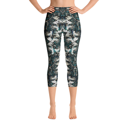 Rainforest Snakeskin Capri Yoga Pants