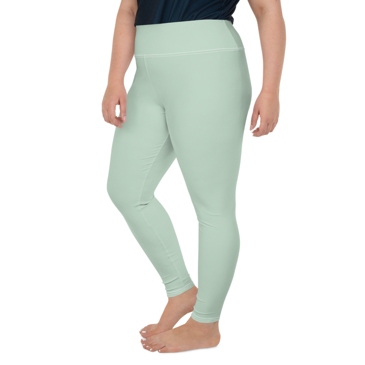 Pastel Green Plus Size Leggings