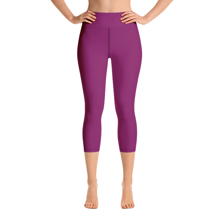 Raspberry Capri Yoga Pants