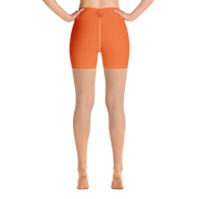 Orange Yoga Shorts