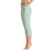 Pastel Green Capri Yoga Pants