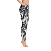 Fused Black & White Leggings