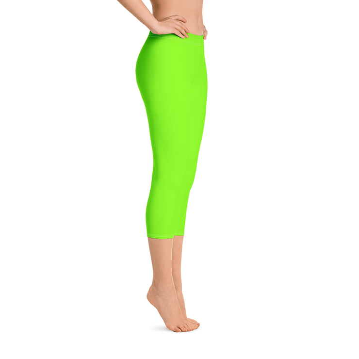 Neon Green Capri Leggings