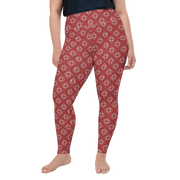 Scarlet Snowflake Plus Size Leggings