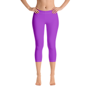 Neon Purple Capri Leggings