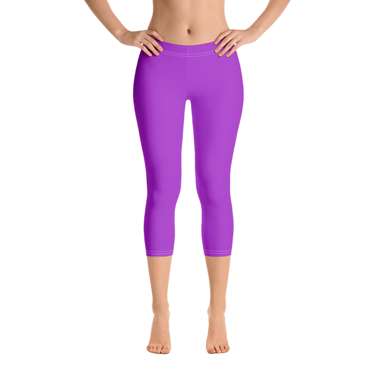 Neon Purple Capri Leggings