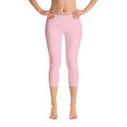 Cotton Candy Pink Capri Leggings