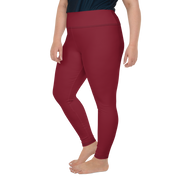 Red Wine Plus Size Leggings