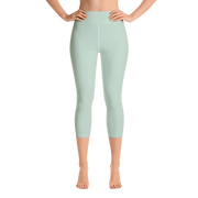 Pastel Green Capri Yoga Pants