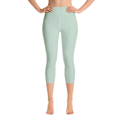 Pastel Green Capri Yoga Pants