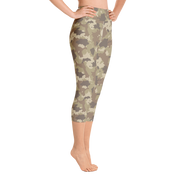 Brown Camo Capri Yoga Pants