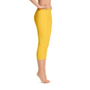 Mustard Yellow Capri Leggings