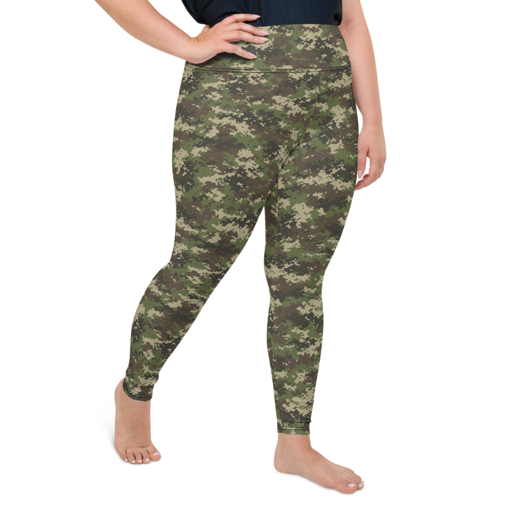 Camo Pixel Plus Size Leggings