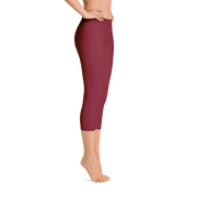 Red Wine Capri Leggings