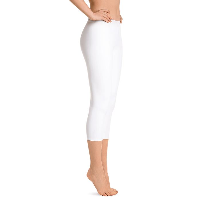 White Capri Leggings