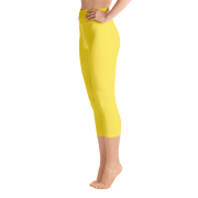 Maize Yellow Capri Yoga Pants