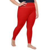 Red Plus Size Leggings