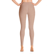 Peach Cable Knit Yoga Pants