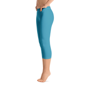 Steel Blue Capri Leggings