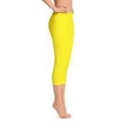 Yellow Capri Leggings