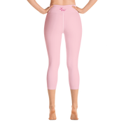 Cotton Candy Pink Capri Yoga Pants